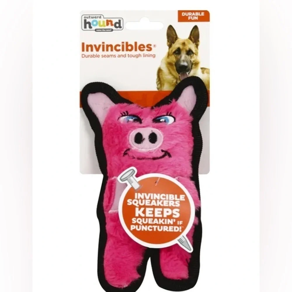 Outward Hound Dog Toy Invincibles Pig Squeaker X-Small – BRAND NEW WITH TAGS